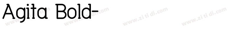Agita Bold字体转换